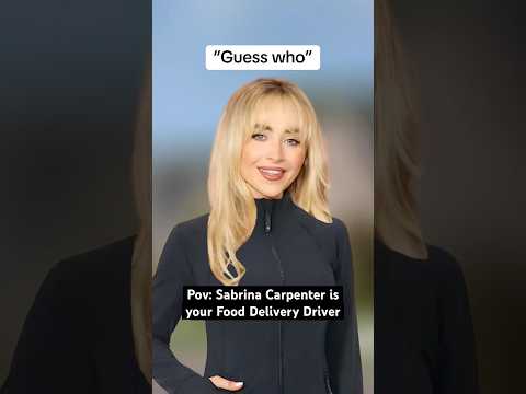 If Sabrina Carpenter was your Food Delivery Driver ๐ #sabrinacarpenter #popmusic