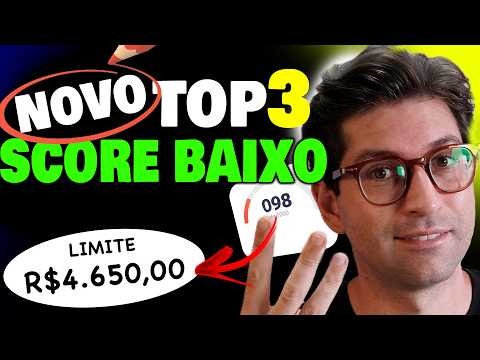 Top 3 Cartões Fáceis de aprovar para score baixo bons limites