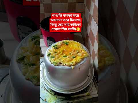 শাশুড়ি ঝগড়া করে আলাদা করে দিয়েছে কিছু দেয় নাই তাইতো এভাবে ডিম ভাজি😊