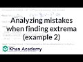 Understanding Critical Points and Derivatives
