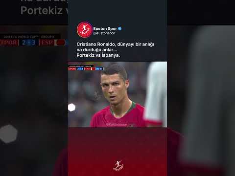 Cristiano Ronaldo, dünyayı bir anlığına durduğu an.