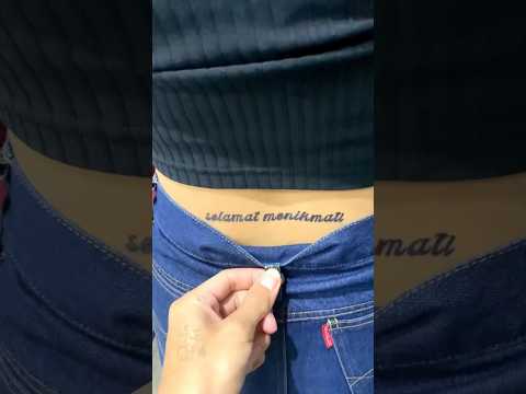 Honeymoon jadi makin makin dah #tatotemporer #temporarytattoos #oleholehkhasbali #ootd