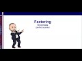 Factoring Perfect Square Binomials