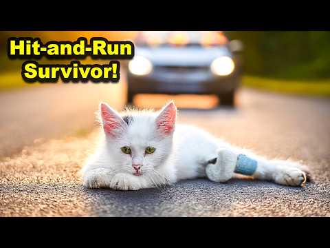 This Kitten’s Fight for Survival After a Hit-and-Run - Kitten Rescue Story ( angry kitten )