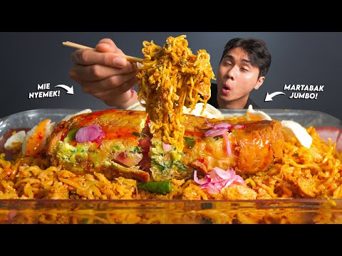 NAGIH PARAH!! MUKBANG MIE NYEMEK BANGLADESH + MARTABAK PORSI JUMBO!! GAADA OBAT!!🥵