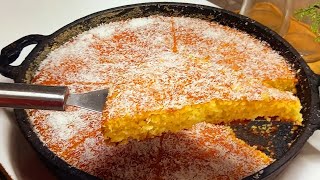 عندك  2 كيسان سميدة 😋حضري أسهل والذ بسبوسة لشرب الشاي او القهوة خفيفة هشيشة كدوب فالفم