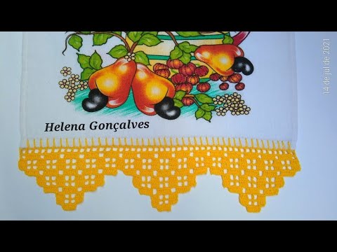 Barrado de crochê canhoto #helenagonçalves #crochet #semprecirculo #barradodecroche  #artesanato
