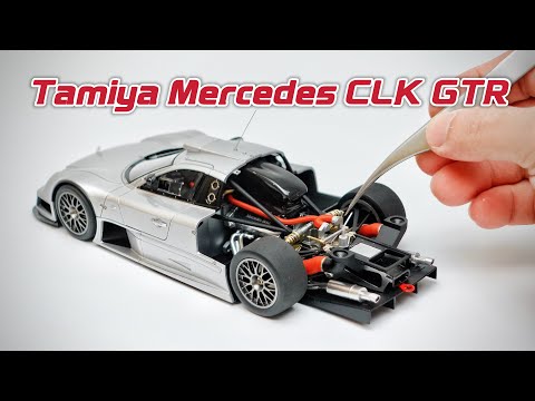 Building A Mercedes CLK GTR Plastic Model Kit Tamiya 1/24