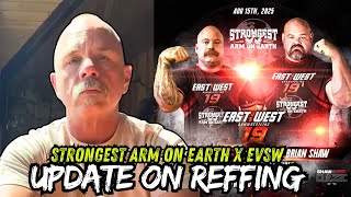 Update on Rules and Referees for Shaw Classic x East vs West 19 Armwrestling