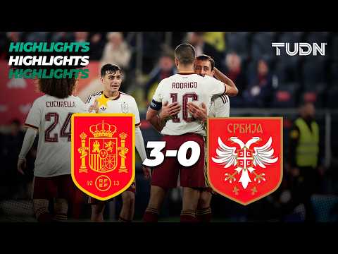 HIGHLIGHTS - Espa帽a vs Serbia | Partido de preparaci贸n al Mundial 2026 | TUDN