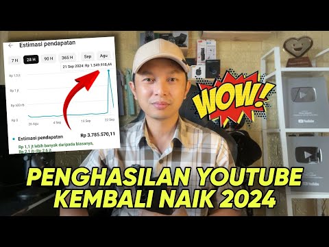 Penghasilan Youtube kembali Naik 2024