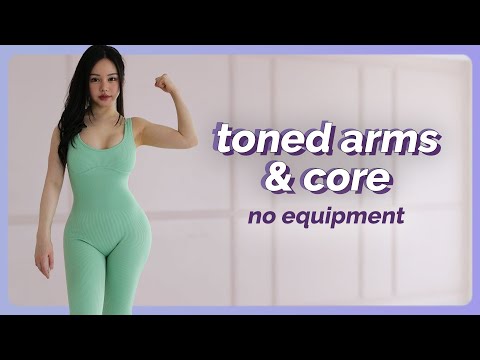 Toned Arms & Core Workout - 15 min No Equipment