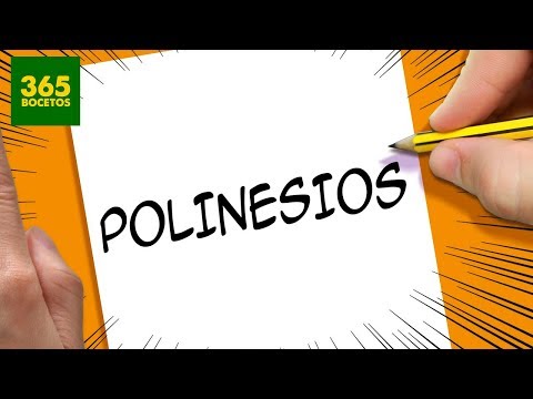 INCREIBLE TRUCO CON LA PALABRA POLINESIOS -  DIBUJO UNOS A LOS POLINESIOS CON SUS LETRA