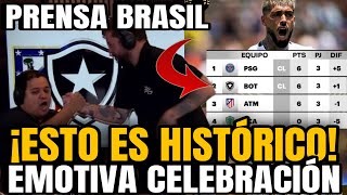 PRENSA DE BRASIL ASI SE VIVIÓ LA CLASIFICACIÓN DEL BOTAFOGO VS ATLÉTICO MADRID 0-1 MUNDIAL DE CLUBES