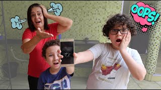 Caio e Cadu quebraram o Celular da Vovó Graça!