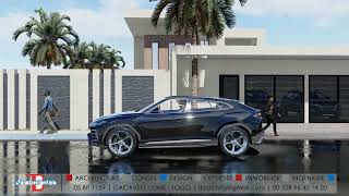 Villa duplex haut standing _ Ambiance extérieure (jour)