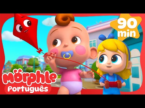 Morphle Toma Conta de um Bebê Gigante! | Maratona do Morphle Brasil | Desenhos Animados em Português