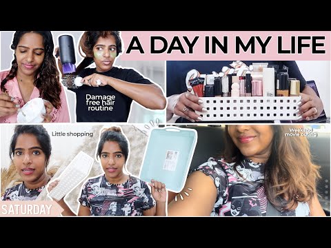 A Day In My Life Vlog-Hair Pamper Session,Makeup for a weekend movie date,Shopping necessities..