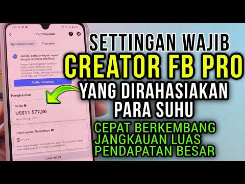 Inilah Settingan Wajib Creator Facebook Pro yang di Rahasiakan Para Suhu