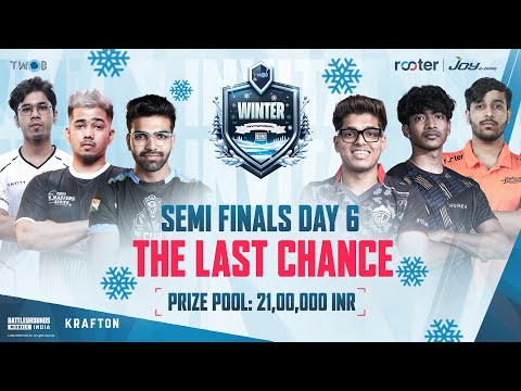 [HINDI] LAST CHANCE | WINTER INVITATIONAL SEMI FINALS DAY 6#bgmi