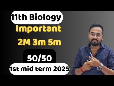 11th Biology | important 2m 3m 5m | 50/50 | 1st mid term 2025
