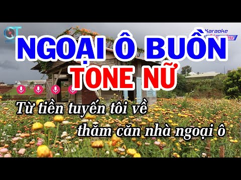 Karaoke Ngoại Ô Buồn Tone Nữ ( Gm ) Nhạc Sống Hay || Karaoke Đồng Sen