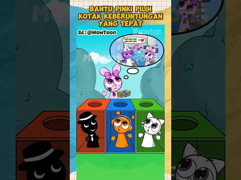 Bantu Pinki Pilih Kotak Keberuntungan Yang Tepat #sprunki #dubbing #animation #cartoon