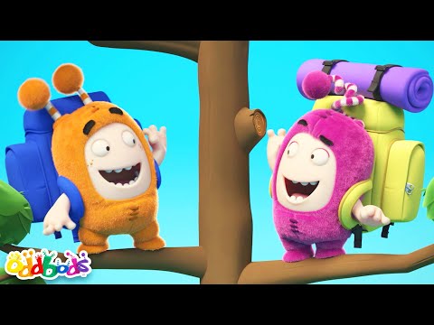 Let's Go Camping! | 1 Hour Oddbods Full Episodes  | Funny Cartoons for Kids