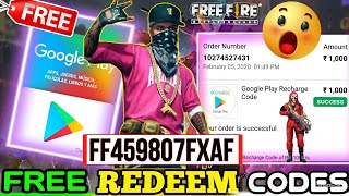 Free Redeem Code 💎 Free Fire Redeem Code Today 😱🔥 $1000 Free Redeem | New Code Today | Free Diamonds