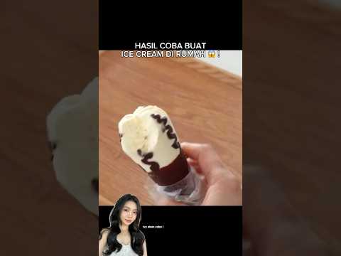 COBA RESEP ICE CREAM SIMPEL DAN UNIK PAKE PLASTIK 🍫🫢 IVYFEB COBA !