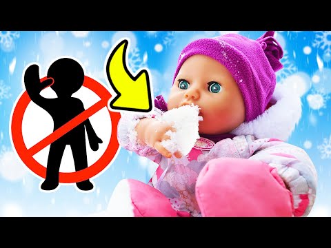 👶 Oops, Bébé Annabelle mange de la neige ! Jeux de nounou pour filles