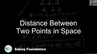 Distance Between Two Points in Space