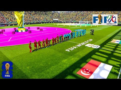 PES - SINGAPORE VS INDIA - FIFA World Cup 2026 USA - Full Match All Goals - Gameplay PC