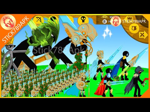 STICK FIGURE SICKLEBEAR, VOLTAIC XIPHOS, GRIFFON VS FINAL BOSS | Stick War Legacy Mod | Stick789Apk