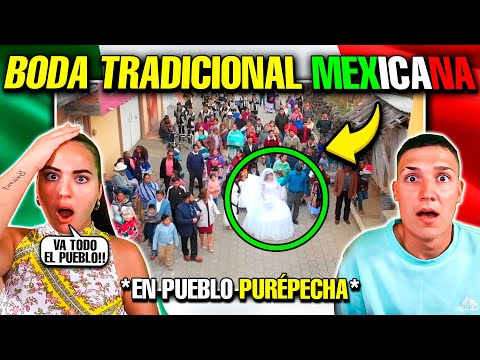 🇪🇸 ESPAÑOLES REACCIONAN a una BODA TRADICIONALPURÉPECHA😱🇲🇽 *Se queda sin palabras*