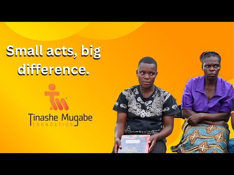 SMALL ACTS, BIG DIFFERENCE: TINASHE MUGABE FOUNDATION #dna #tinashemugabe #donations