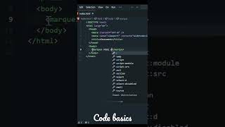HTML Series part20 #html #coding #webdevelopment #frontenddevelopment  #codebasics #scrollingtext