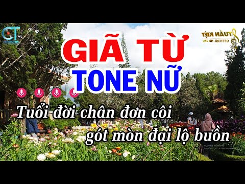 Karaoke Giã Từ Tone Nữ Em | Nhạc Sống Mới | Karaoke Tuấn Kiệt