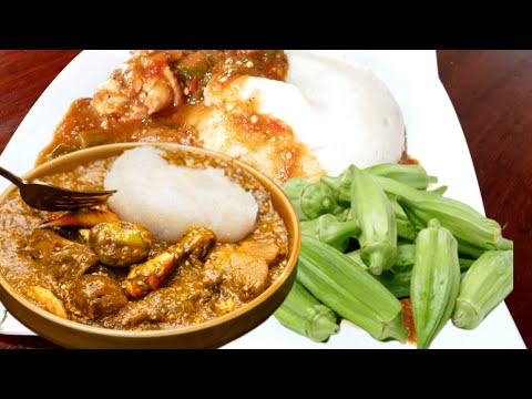 GOMBO NTIWAZIHAGA ZITETSE GUTYA // GUTEKA INKOKO IRIMO GOMBO //Delicious chicken okra/okro recipe