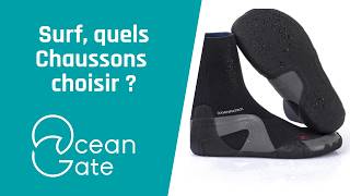 Pour surfer l'hiver, il faut mettre des chaussons !