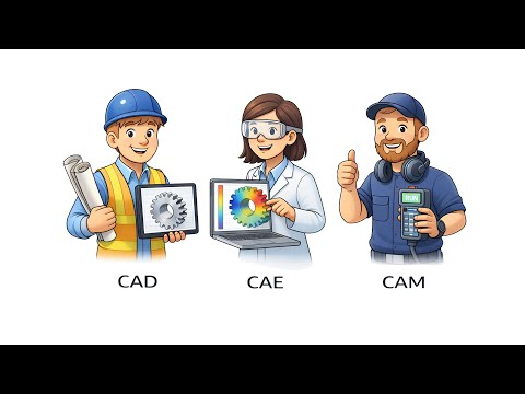 Difference between CAD, CAE & CAM in Mechanical Engineering