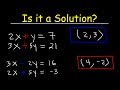 Understanding Solutions to Systems of Equations
