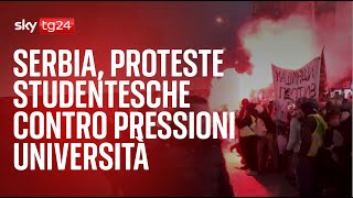 Serbia, proteste studentesche contro pressioni università
