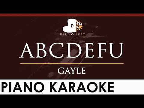 GAYLE – abcdefu – HIGHER Key (Piano Karaoke Instrumental)