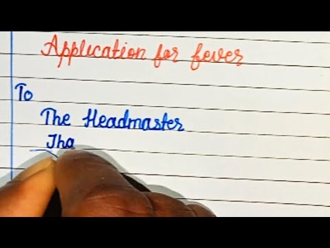 Application for Fever । Sick leave Application। Application for sick Leave । Application #trending