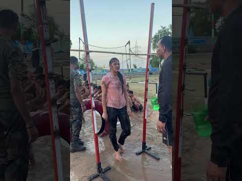 Height measurement |😱 #indianarmy #song #army #love #foji #armymotivation #1600mtrruning #trending