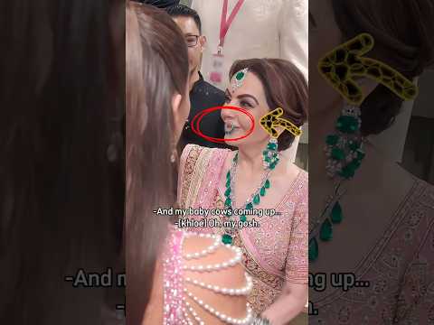 Nitaโs Funny Welcome for Kim & Khloรฉ ๐๐ | Ambani Wedding Moments โจ๐ฅ