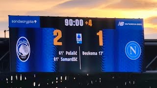 ⚫ ATALANTA - NAPOLI 2-1 🔵 | PURA GODURIA... Ed è sempre bello vedere Conte perdere...🖤💙 🖤💙