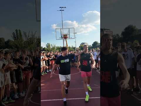 I Actually Had To LOCK IN These 1’s Vs A Young Serbian Prospect🥶 #streetball #basketball
