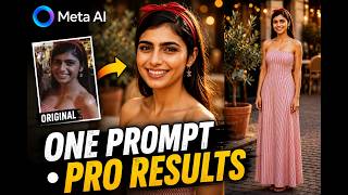 What's new in Meta AI (How to Create High End Editorial Portraits with One AI Prompt)